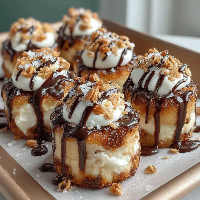 To kick off your Banana Bliss Bites, start by prepping the bananas. The key to achieving the perfect bite is uniform slicing. Aim for slices that are about half an inch thick; this thickness ensures they freeze evenly and maintain their shape during the coating and chocolate drizzle stages. If the slices are too thin, they may become mushy, while overly thick slices might not freeze properly. Use a sharp knife to achieve clean cuts, and remember to choose ripe bananas — they should be firm yet slightly golden, as this is where the sweetness lies without being overly soft.