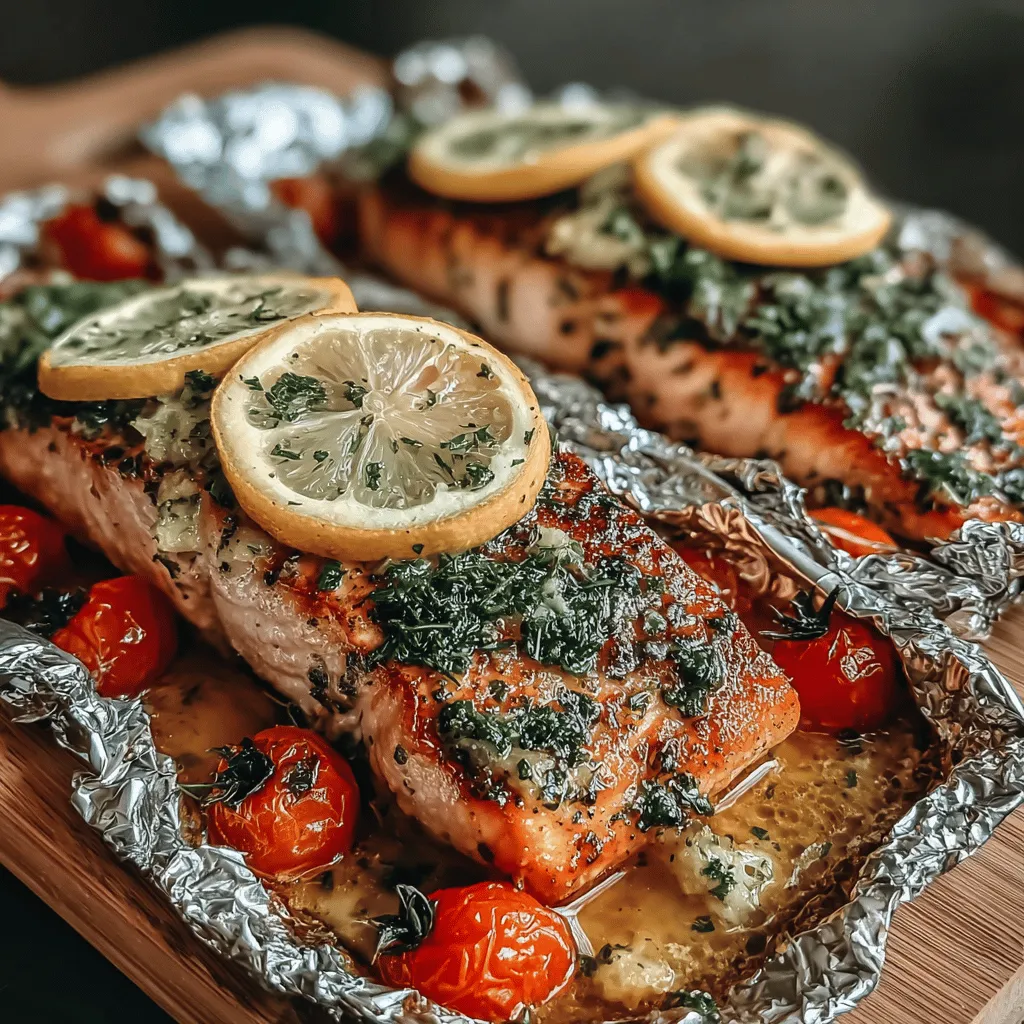 In the realm of quick and healthy meals, few dishes can compete with the ease and flavor of Buttery Garlic Herb Salmon Packets. This mouthwatering recipe combines tender salmon fillets with aromatic herbs and fresh vegetables, all wrapped in a convenient foil packet. Not only does this cooking method allow for easy cleanup, but it also locks in moisture and flavor, making every bite a delightful experience. The result is a dish that is not only satisfying but also nutritious, perfect for busy weeknights or special occasions alike.