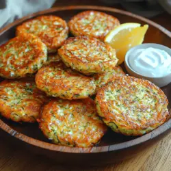 Crispy Feta Zucchini Fritters are not just another vegetable dish; they are a delightful blend of fresh ingredients that come together to create a satisfying and nutritious snack or side dish. With a golden-brown exterior and a soft, flavorful interior, these fritters are perfect for any occasion—from a casual family dinner to a vibrant summer gathering. The appeal of this recipe lies in its simplicity and the ability to transform humble zucchini into something extraordinary.