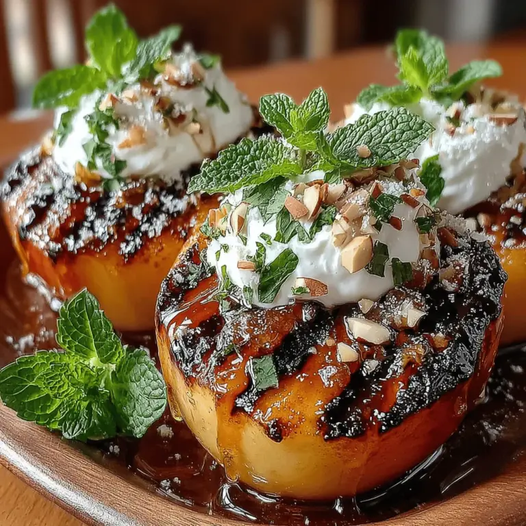 As the warm days of summer roll in, the appeal of grilled fruits becomes undeniable. Among the myriad options, peaches stand out as a favorite, not just for their vibrant color and juicy flesh but also for their versatility in both savory and sweet dishes. Grilled peaches with honey and yogurt is a simple yet elegant dessert that perfectly embodies the season’s bounty. With its balance of sweet, creamy, and slightly nutty flavors, this dish is sure to please palates of all ages, making it an ideal choice for everything from a casual afternoon snack to a sophisticated dinner party dessert.
