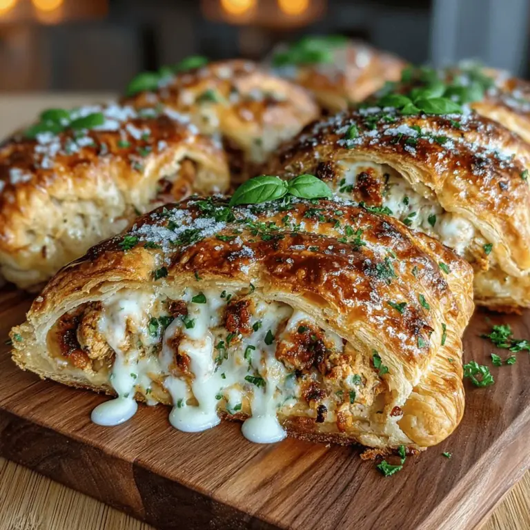 Puff pastries are a culinary favorite, renowned for their flaky, buttery layers and versatility. Among the myriad of fillings that can be encased within these delicate pastries, the combination of creamy chicken and sun-dried tomatoes stands out, offering a delightful balance of flavors and textures. This recipe for Delightfully Savory Creamy Sun-Dried Tomato Chicken Puff Pastries invites you to indulge in a dish that is not only visually appealing but also rich in taste and satisfying to the palate. Perfect for gatherings, as an elegant appetizer, or a comforting meal at home, this dish is sure to impress.