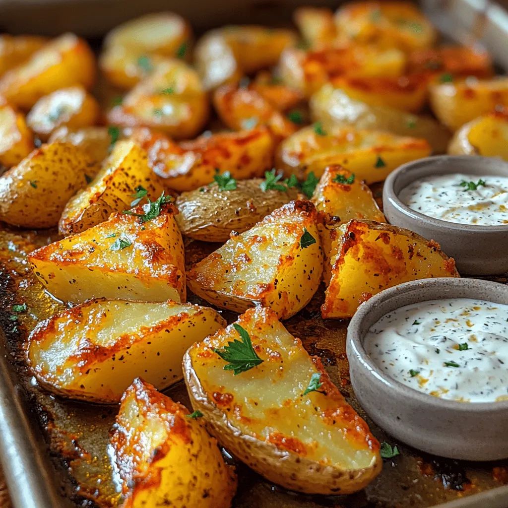 Delve into the world of flavor with these Crispy Ranch Potato Wedges, a delightful side dish that pairs perfectly with any meal. Crispy on the outside and soft on the inside, these potato wedges are seasoned to perfection with a homemade ranch mix that elevates their taste to new heights. Whether you're preparing a family dinner, hosting a gathering, or simply looking for a satisfying snack, these potato wedges are sure to impress even the pickiest eaters.