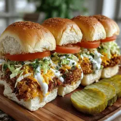 In the world of casual dining and social gatherings, sliders have carved out a niche as a beloved staple. Their bite-sized nature makes them perfect for parties, game days, and family dinners, where guests can easily indulge in a variety of flavors without the commitment of a full-sized meal. Among the myriad of slider options available, Crispy Cheddar Ranch Chicken Sliders stand out as an irresistible choice that combines rich flavors and delightful textures. Whether you’re hosting a casual get-together or simply looking to spice up your weeknight dinner, these sliders promise to be a crowd-pleaser.
