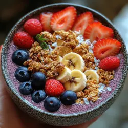 In the world of healthy eating, smoothie bowls have taken center stage as a colorful and delicious way to enjoy nutritious ingredients. These bowls are not only visually appealing but also offer a satisfying, spoonable alternative to traditional smoothies. The rising popularity of smoothie bowls can be attributed to their versatility and the endless possibilities for toppings, allowing for a personalized experience that caters to individual tastes and dietary needs.