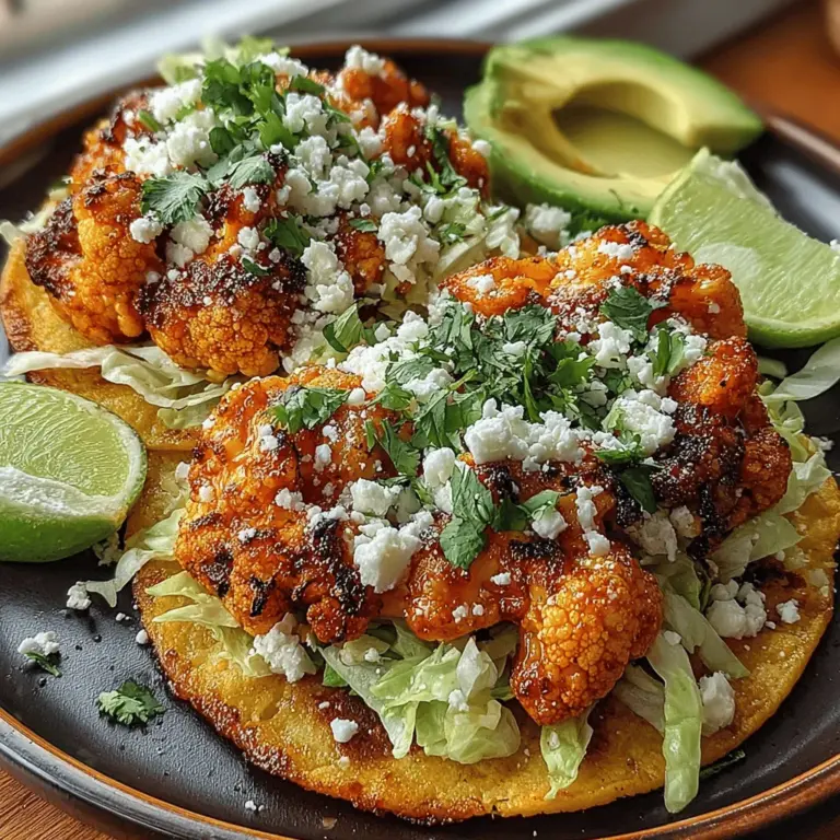 In recent years, plant-based dishes have surged in popularity, driven by a growing awareness of health, sustainability, and culinary creativity. As more people seek to incorporate vegetables into their diets, innovative recipes that highlight the natural flavors and textures of plant-based ingredients are emerging. Among these delightful creations are Spicy Buffalo Cauliflower Tostadas, which offer a tantalizing twist on the traditional tostada. This dish features crispy cauliflower as the star ingredient, delivering a zesty kick that satisfies the palate while remaining a healthy alternative to meat-based options.