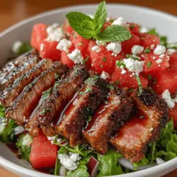 As the warm days of summer approach, many of us seek meals that embody the season's spirit—light, refreshing, and packed with flavor. The Refreshing Watermelon & Beef Salad Bowl is the perfect dish to satisfy those cravings, offering a delightful balance of juicy watermelon and hearty beef. This salad not only tantalizes your taste buds but also provides a nourishing blend of nutrients, making it a fantastic choice for summer gatherings, light lunches, or quick dinner solutions.
