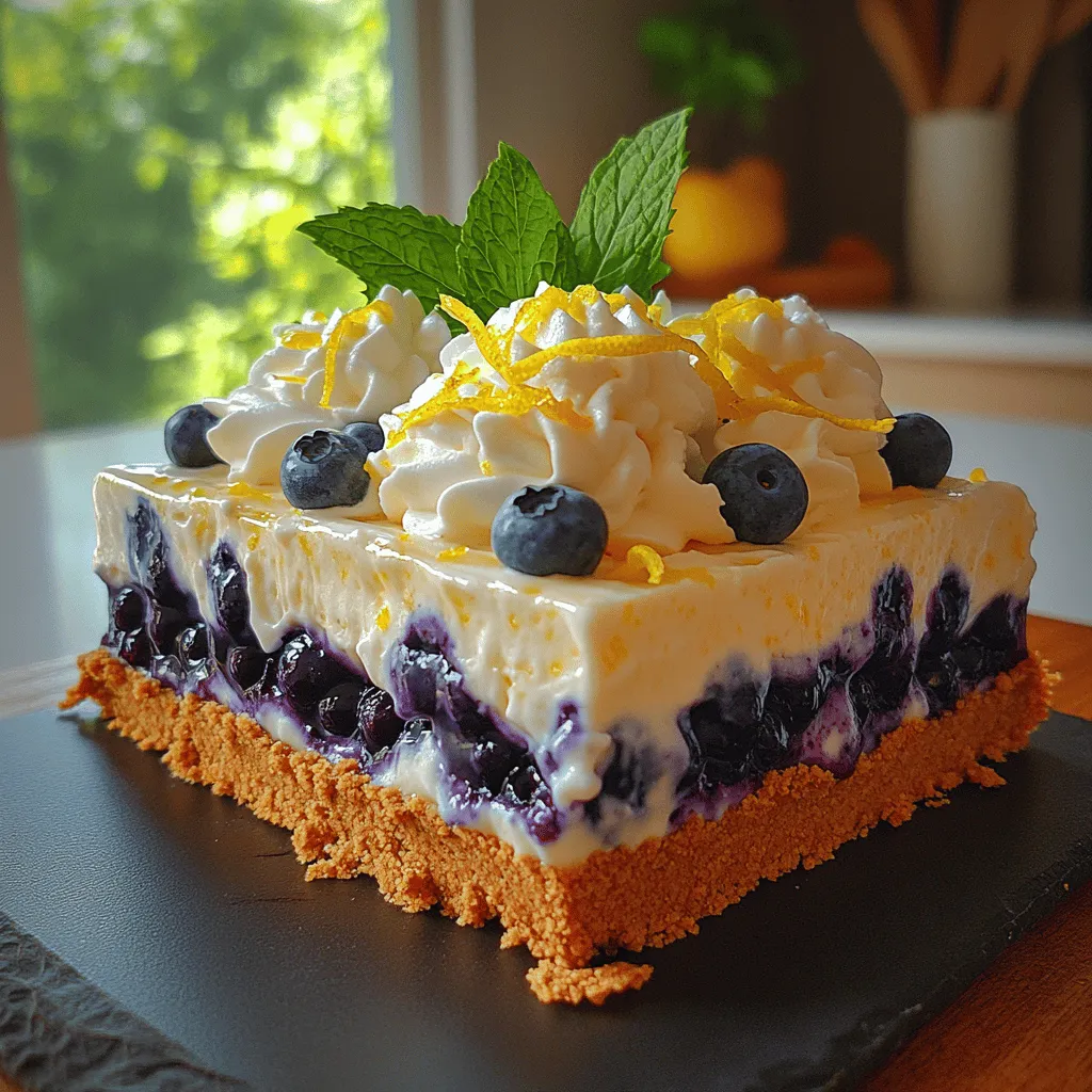 Summer is the perfect season for light, refreshing desserts that can bring a touch of joy to any gathering. One such dessert that captures the essence of warm-weather indulgence is the Blueberry Lemon Icebox Pie. This delightful treat is not only visually stunning with its vibrant colors, but it also offers a harmonious balance of flavors that appeal to both the sweet tooth and those who enjoy a tangy kick. Combining the luscious sweetness of ripe blueberries with the zesty brightness of fresh lemon, this pie is sure to be a crowd-pleaser at barbecues, family reunions, and casual dinners alike.