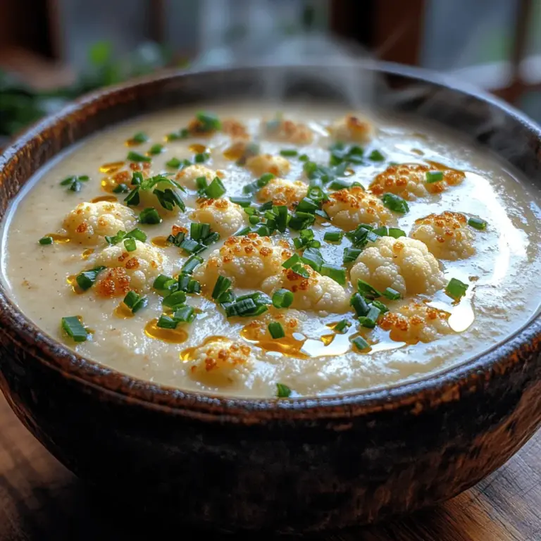 There's something undeniably comforting about a warm bowl of soup, especially when it boasts a silky, smooth texture and rich, flavorful depth. Enter Silky Smooth Roasted Cauliflower Soup, a dish that perfectly encapsulates the essence of comfort food while being remarkably versatile. This soup not only satisfies the palate but also aligns with various dietary preferences, making it an excellent choice for everyone—from vegans to those with gluten sensitivities.