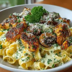 When it comes to creating a meal that embodies comfort and elegance, few dishes can rival Creamy Balsamic Mushroom Chicken Pasta. This delightful recipe combines tender chicken, earthy mushrooms, and a rich, creamy sauce, all tossed with perfectly cooked fettuccine. It strikes an impressive balance of flavors and textures that makes it a standout choice for both weeknight dinners and special occasions. Whether you're hosting a cozy dinner party or simply treating your family to something special, this dish offers a satisfying experience that is sure to please everyone at the table.