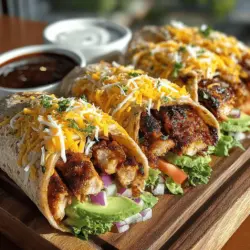 Wraps have carved a niche in the culinary world as one of the most versatile meal options available. Whether you’re whipping up a quick lunch, preparing a satisfying dinner for the family, or planning a casual gathering with friends, wraps offer an array of possibilities. They can be filled with anything from savory meats to vibrant vegetables, making them the perfect canvas for creativity in the kitchen. Today, we’re diving into a recipe that elevates the wrap to new heights: Smoky BBQ Bliss Chicken Wraps.