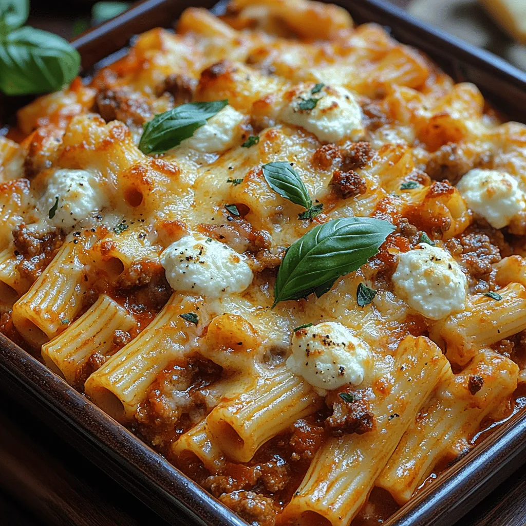 When it comes to comfort food, few meals can rival the warm embrace of a baked pasta dish. These culinary creations have a unique ability to evoke feelings of nostalgia, often reminding us of family gatherings, cozy nights in, or even a special occasion shared with friends. Among the myriad of baked pasta options, one standout recipe that embodies this sentiment is Cozy Baked Rigatoni with Hearty Meat Sauce. This dish not only satisfies the hunger of both adults and children alike but also brings a sense of warmth to the table, making it a perfect choice for gatherings or a simple weeknight dinner.