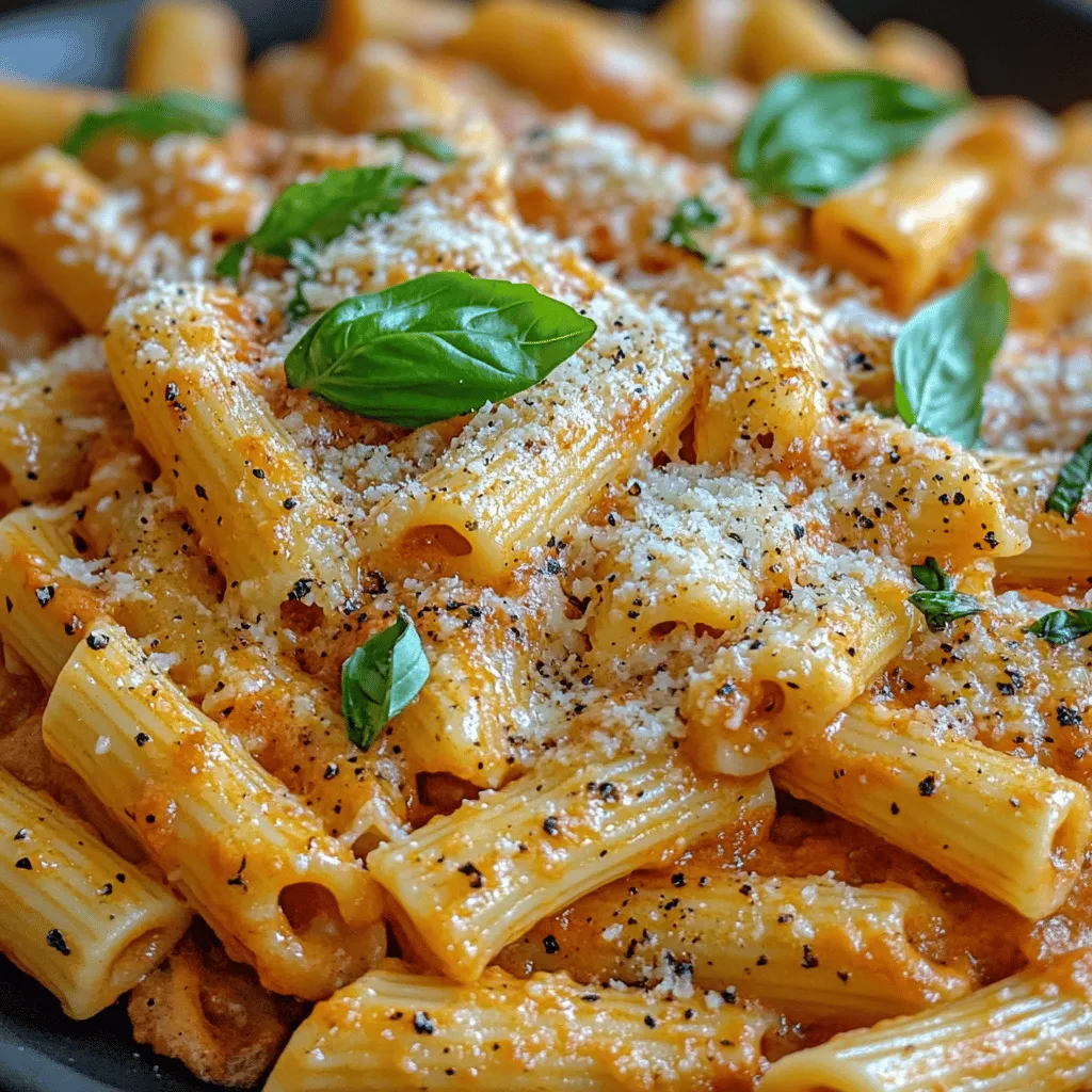If you're on the hunt for a dish that beautifully balances creamy, savory, and slightly spicy flavors, look no further than creamy roasted red pepper pasta. This culinary gem has gained popularity among home cooks and food enthusiasts alike, thanks to its rich taste and inviting aroma. The combination of roasted red peppers, heavy cream, and Parmesan cheese creates a sauce that envelops pasta in a luscious embrace, making each bite a comforting experience. Its vibrant colors and appetizing presentation make it just as suitable for a casual weeknight dinner as it is for special gatherings or meal prep.