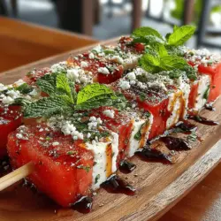 As the days grow longer and the sun shines brighter, summer invites us to relish in the joy of outdoor gatherings, picnics, and barbecues. During this vibrant season, appetizers take center stage, offering a refreshing start to any meal. Among these culinary delights, the Watermelon Feta Delight Skewers stand out as a beautiful and easy-to-make dish that perfectly captures the essence of summer. With their striking colors and delightful combination of flavors, these skewers are not only visually appealing but also embody the spirit of light, healthy eating.