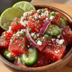 As the heat of summer sets in, there's nothing quite like the refreshing taste of watermelon to cool you down. This Spicy Chill & Zesty Delight Watermelon Salad encapsulates the essence of summer, offering a delightful concoction that balances the juicy sweetness of watermelon with a zesty kick and a hint of spice. Ideal for summer gatherings, picnics, or even as a vibrant side dish at dinner, this salad not only pleases the palate but also transforms any meal into a colorful, appetizing experience.