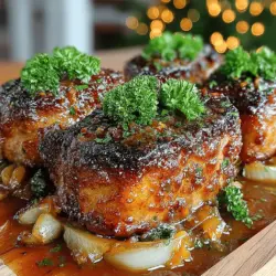 When it comes to comfort food that brings warmth and satisfaction to the dinner table, few dishes can rival the allure of Sweet & Savory Slow Cooker Honey Mustard Pork Chops. This dish marries the succulent tenderness of pork chops with the rich, complex flavors of honey and Dijon mustard, resulting in a meal that is both delightful and unforgettable. The combination of sweetness from the honey and the tangy bite of mustard creates a sauce that is irresistible, making it a favorite for family dinners, gatherings, or even meal prep for the week ahead.