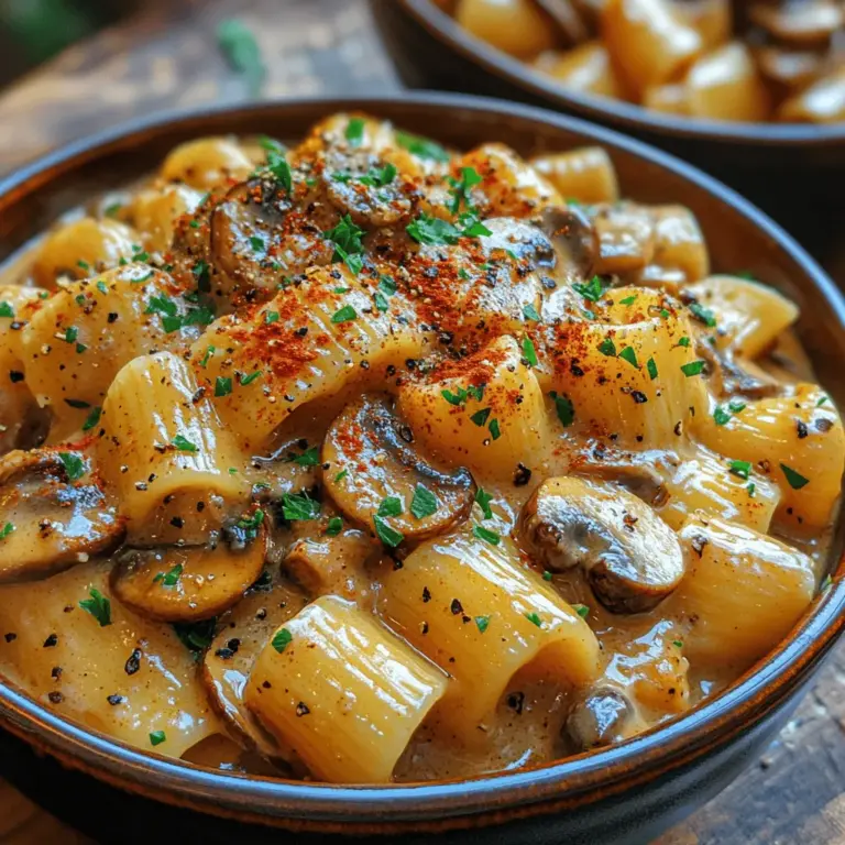 Creamy Mushroom Stroganoff Bowls offer a delightful blend of rich flavors and comforting textures, making them a beloved choice among home cooks and food enthusiasts alike. This dish, rooted in tradition yet adaptable to modern tastes, is perfect for those seeking a hearty meal that satisfies the soul. With its creamy sauce enveloping tender pasta and sautéed mushrooms, it promises to evoke feelings of warmth and comfort, especially on chilly evenings or busy weeknights.