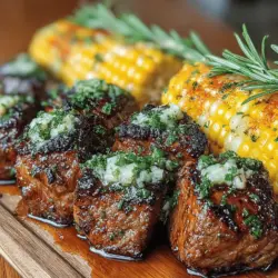 When it comes to hearty, mouthwatering meals that can bring family and friends together, few dishes can rival the delightful combination of savory garlic butter steak bites paired with sweet corn on the cob. This recipe is not just a feast for the senses; it’s a celebration of flavors that balances the rich, succulent taste of perfectly cooked steak with the natural sweetness of fresh corn. Ideal for casual dinners or family gatherings, this dish is designed to impress without requiring hours of preparation.