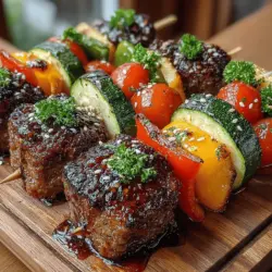 When it comes to versatile and crowd-pleasing dishes, Honey Glazed Meatball and Veggie Skewers rank high on the list. This delightful recipe combines the savory richness of meatballs with the vibrant colors and textures of fresh vegetables, all elevated by a sweet and tangy honey glaze. Whether you’re hosting a summer barbecue, preparing an easy family dinner, or looking for a fun appetizer for a gathering, these skewers are sure to impress guests of all ages.