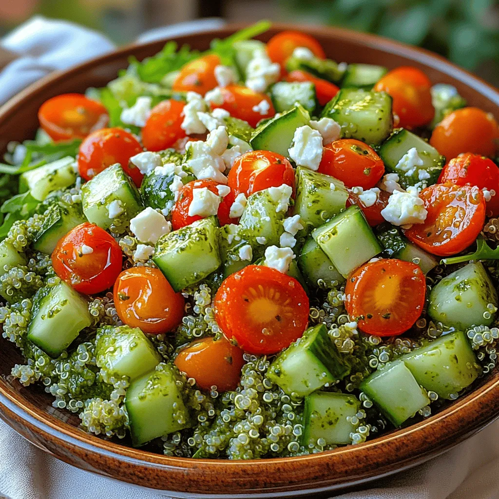 In the world of salads, few dishes can rival the vibrant and nutritious combination found in a Bright Basil Pesto Quinoa Salad. This dish is more than just a colorful medley of ingredients; it represents a harmonious blend of flavors, textures, and nutrients. Originating from the Mediterranean region, where basil is celebrated for its aromatic qualities and health benefits, pesto has evolved from a traditional sauce into a versatile dressing that elevates various dishes, including salads.