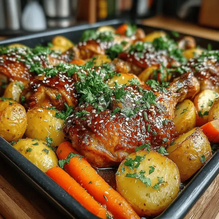 If you're looking for a dish that marries convenience with mouthwatering flavor, look no further than Sticky Honey Garlic Drumstick Traybake. This recipe is a culinary delight that combines the sweetness of honey, the warmth of garlic, and the umami-rich notes of soy sauce to create a tantalizing glaze that coats juicy chicken drumsticks. Not only does this dish deliver on taste, but it also offers an effortless cooking experience, making it the perfect choice for busy weeknight dinners, family gatherings, or meal prepping for the week ahead.