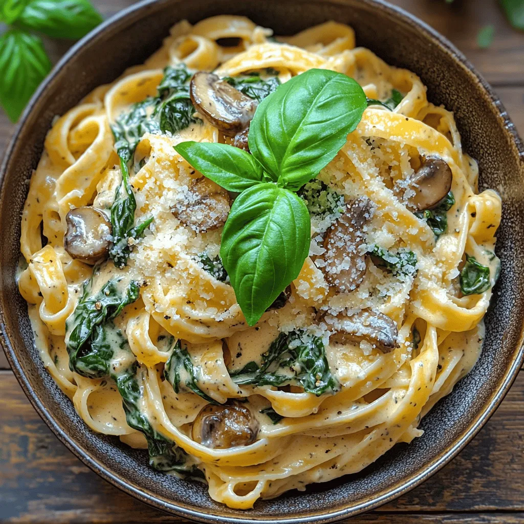 Creamy Spinach Mushroom Pasta is the epitome of comfort food, combining rich flavors and a satisfying texture that makes it an instant favorite. This dish is not only delicious but also deeply satisfying, making it an ideal choice for a variety of occasions. Whether you're preparing a quick weeknight dinner or impressing guests at a special gathering, this pasta dish offers a perfect balance of earthiness from mushrooms and the freshness of spinach, all enveloped in a luscious creamy sauce.