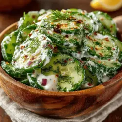 As the days grow longer and the temperatures rise, there’s nothing quite as satisfying as a cool, refreshing dish that invigorates the palate. Enter the Refreshing Cucumber Dill Delight, a light and delightful recipe that embodies the essence of summer. This dish is not only a feast for the eyes with its vibrant colors but also a wholesome addition to any meal. Perfect as a side dish for barbecues, picnics, or casual family dinners, it offers a burst of flavor that pairs beautifully with grilled meats, seafood, or even as a standalone snack.