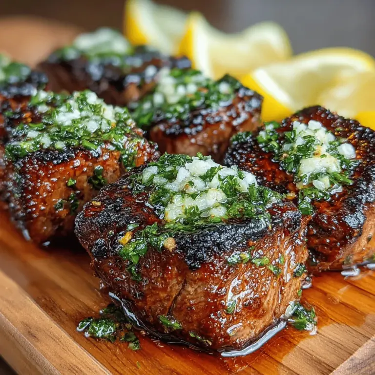 Grilled Garlic Butter Steak Bites are more than just a dish; they are a culinary masterpiece that elevates simple cuts of steak into a tantalizing experience. This recipe is ideal for a range of occasions—whether you are hosting a backyard barbecue, celebrating a special event, or enjoying a cozy dinner at home, these steak bites are sure to impress. The secret lies in the combination of tender sirloin or ribeye steak, infused with garlic butter and complemented by aromatic herbs, creating a rich flavor profile that satisfies the palate.