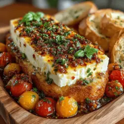 If you are searching for a dish that captures the essence of fresh ingredients while delivering a burst of flavor, look no further than Cheesy Tomato Feta Delight. This delightful recipe is a celebration of simplicity, combining the sweet juiciness of cherry tomatoes with the creamy, salty goodness of feta cheese. It’s a dish that’s not only easy to prepare but also versatile enough to suit various occasions, whether you're hosting a gathering, planning a cozy snack, or looking for a light meal to enjoy.
