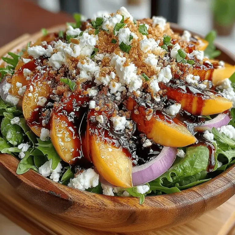 As the warm sun casts its golden glow and the days stretch longer, summer beckons us to embrace light, refreshing meals that celebrate the vibrant produce of the season. Summer salads are a delightful way to incorporate fresh ingredients into our diets, providing not only nourishment but also a burst of flavors that awaken the palate. Among the myriad of seasonal salads, the "Peachy Greens Delight" stands out as a quintessential dish that perfectly balances sweetness, tanginess, and a variety of textures. This recipe is ideal for those seeking a light, nutritious meal or a vibrant side dish that complements any summer gathering.