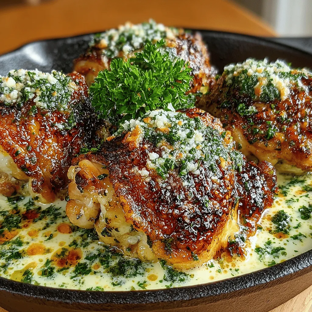 Welcome to the delectable world of homemade meals, where comfort food meets culinary creativity. One dish that perfectly embodies this delightful fusion is Creamy Garlic Herb Chicken Thighs. This recipe is a celebration of rich flavors and satisfying textures, combining succulent chicken thighs with a luscious garlic and herb-infused cream sauce. Whether you're preparing a family dinner or impressing guests during a special occasion, this dish is sure to be a crowd-pleaser.