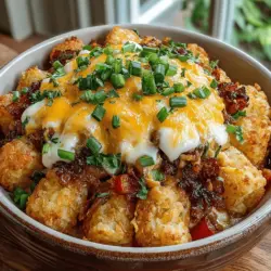 In the world of comfort food, few dishes can rival the heartwarming combination of creamy textures and crispy toppings. Creamy Ranch Tater Tot Delight stands out as a delightful recipe that brings together tender chicken, flavorful ranch dressing, and crispy tater tots for a meal that is both filling and satisfying. Perfect for family gatherings or weeknight dinners, this dish is not only easy to prepare but also offers a rich blend of flavors that will leave everyone asking for seconds.