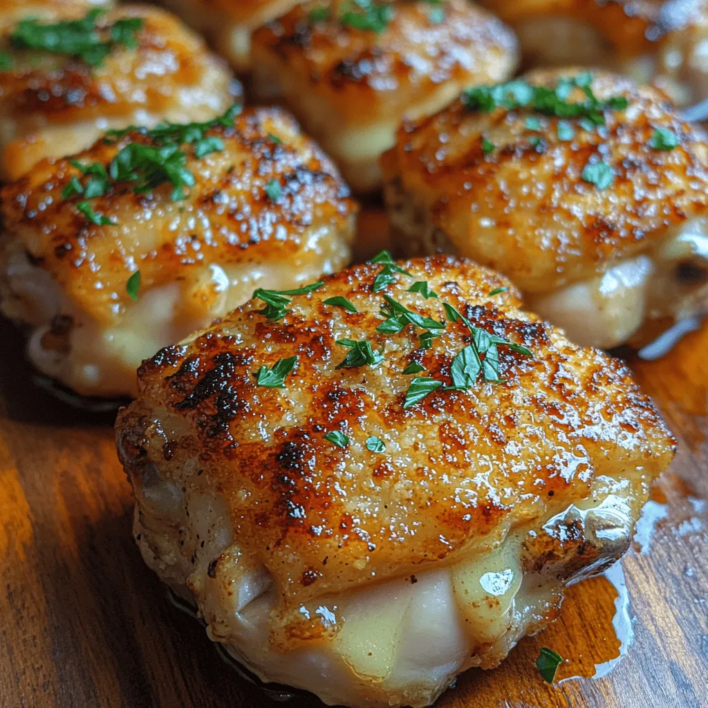 In the realm of comfort food, few dishes can rival the savory satisfaction that crispy, flavorful chicken thighs bring to the table. Garlic Parmesan Crusted Chicken Thighs embody the perfect harmony between juicy, tender meat and a delectable, crunchy topping. This recipe not only elevates your dining experience but also proves to be an easy and quick option for any meal. With its rich and aromatic flavor profile, driven by the robust combination of garlic, Parmesan cheese, and a medley of spices, this dish is bound to impress both family and guests alike.