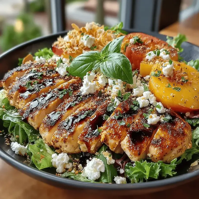 In the world of salads, few dishes can compete with the delightful combination of sweet and savory flavors found in a Grilled Peach Chicken Salad. This vibrant dish brings together tender grilled chicken, juicy peaches, and a medley of fresh greens, creating a culinary experience that is both refreshing and satisfying. The appeal of this salad lies not only in its flavor but also in its nutritional benefits, making it an ideal choice for health-conscious individuals and food enthusiasts alike.