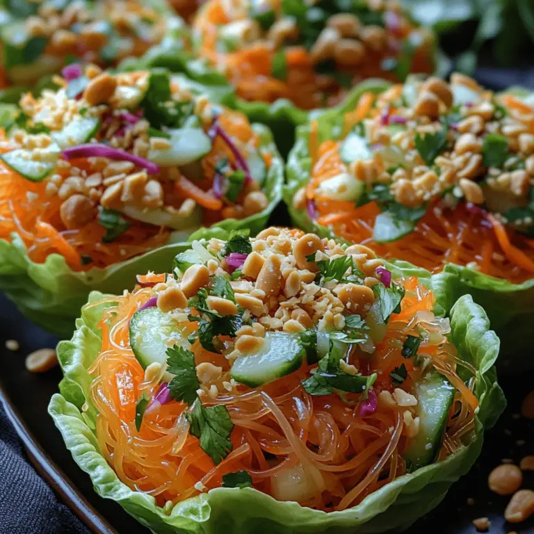 If you’re on the hunt for a dish that bursts with flavor, offers a delightful crunch, and is incredibly versatile, look no further than Crunchy Thai Noodle Salad Cups. This vibrant salad combines the refreshing taste of fresh vegetables with the satisfying texture of rice vermicelli noodles, all enveloped in a zesty dressing that will tantalize your taste buds. Each bite delivers a harmonious blend of flavors that captures the essence of Thai cuisine, making it a perfect addition to any meal or gathering.