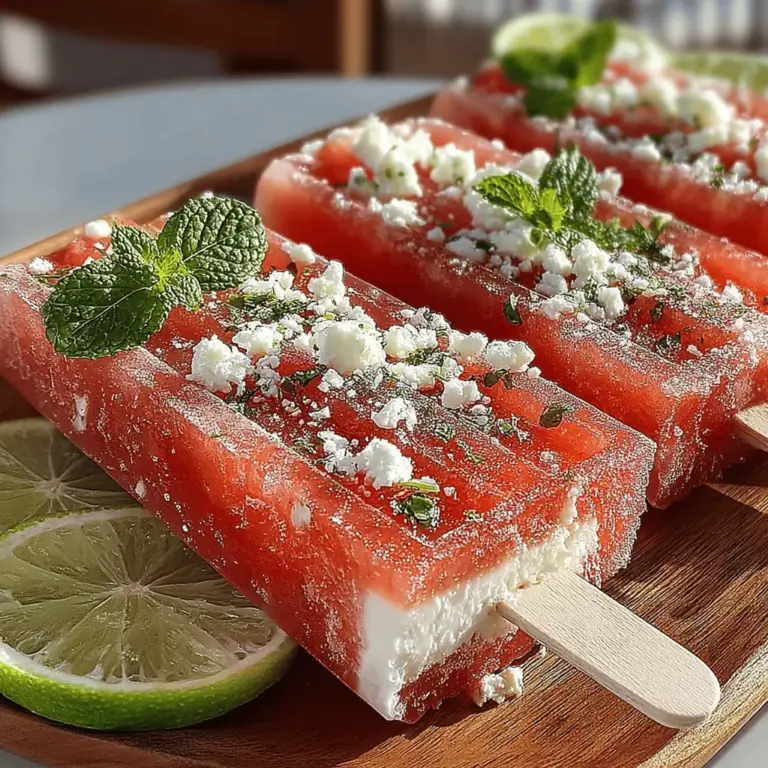 As the temperatures rise and the days stretch longer, summer calls for delightful treats that not only cool you down but also tantalize your taste buds. Popsicles have long been a go-to option for a refreshing snack on hot days, offering a multitude of flavors and textures that can be both satisfying and fun. Among the myriad of popsicle recipes available, the combination of watermelon and feta cheese stands out as a unique and invigorating choice. This pairing marries the juicy sweetness of watermelon with the salty creaminess of feta, creating an unexpected yet harmonious flavor profile that is perfect for summer.