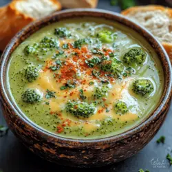 As the days grow shorter and the air turns crisp, there's nothing quite as comforting as a warm bowl of soup. It’s a universal truth that soups have a unique ability to provide solace, particularly during the colder months. Among the myriad of soup varieties, one that stands out for its rich, creamy texture and vibrant flavor is the classic broccoli cheese soup. This recipe, affectionately dubbed "Velvety Green Delight," encapsulates the essence of comfort food while also offering a healthy twist.