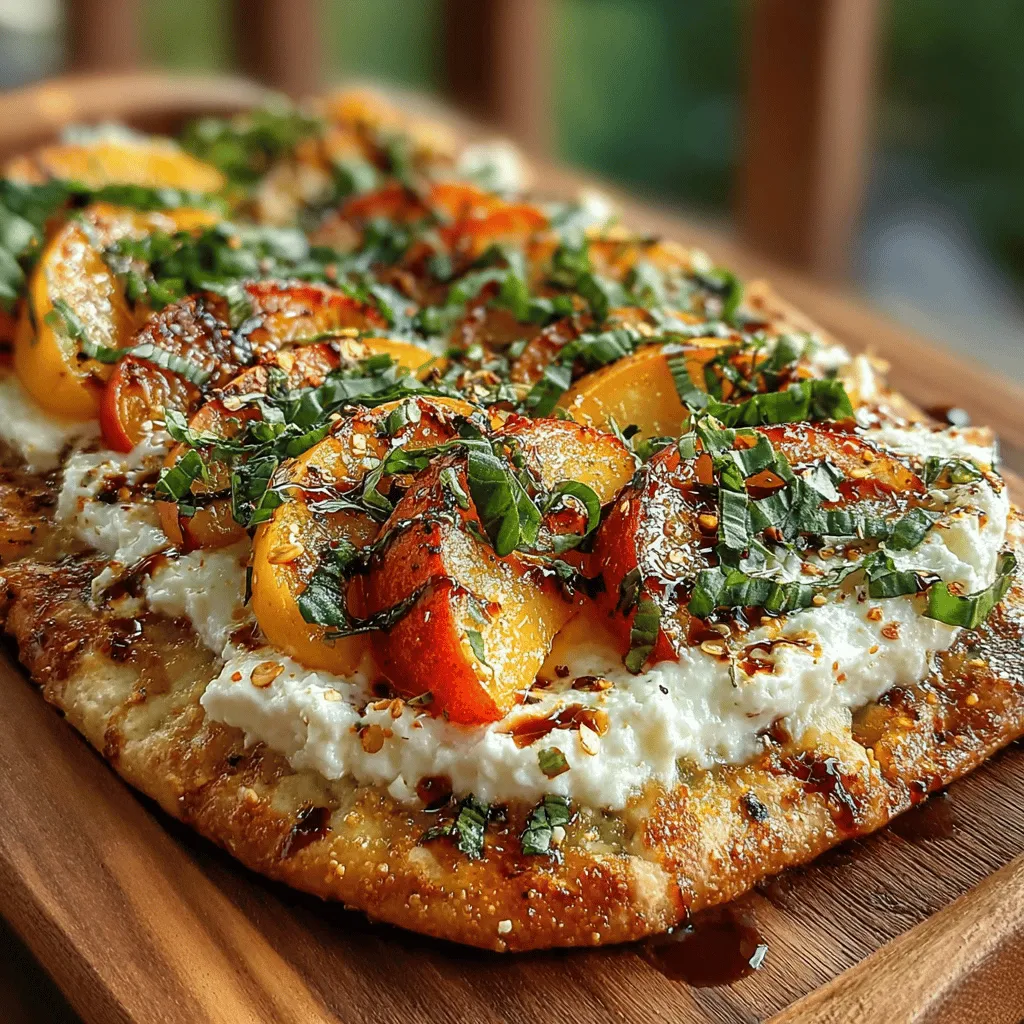 Are you looking for a delightful dish that perfectly balances sweet and savory flavors? Look no further than the Sweet Peachy Basil Bliss Flatbread. This unique recipe combines the juicy sweetness of ripe peaches with the aromatic freshness of basil, creating a culinary experience that is both refreshing and satisfying. Ideal for serving as an appetizer at your next gathering or as a light meal on a warm summer evening, this flatbread is sure to impress your family and friends.
