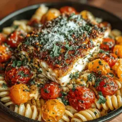 In recent years, the culinary landscape has seen a surge in viral recipes, and one that has captured the hearts (and appetites) of food enthusiasts everywhere is Baked Feta Pasta. Originating from a simple TikTok video, this dish quickly became a global sensation, thanks to its visually appealing presentation and delectable flavor profile. With minimal effort and just a handful of ingredients, Baked Feta Pasta has become the go-to recipe for quick weeknight dinners, potlucks, and gatherings. Its charm lies in the way it combines creamy, tangy feta cheese with the sweetness of roasted cherry tomatoes, all enveloped in perfectly cooked pasta.