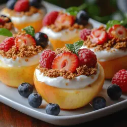 As the temperatures rise, the search for refreshing, healthy dessert options becomes more pressing. Enter the delightful recipe for frozen yogurt stuffed apple slices—a treat that beautifully marries the sweetness of fresh apples with the creaminess of yogurt, creating a dessert that is as pleasing to the palate as it is to the eye. This simple yet sophisticated dish is perfect for warm weather gatherings, afternoon snacks, or even as a nutritious dessert after dinner.