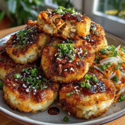 Creating perfectly shaped rice discs is crucial for the structural integrity of your Mini Chicken Teriyaki Rice Cakes. To begin, ensure your rice is cooked and cooled adequately. Using slightly chilled rice makes it easier to handle and shape.