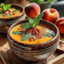 Achieving the perfect balance of flavors in your creamy peach soup is essential for elevating the dish. Start by tasting the soup after blending the ingredients. At this stage, you can adjust the sweetness, acidity, and spice level to suit your palate. Here are some tips for fine-tuning the flavors: