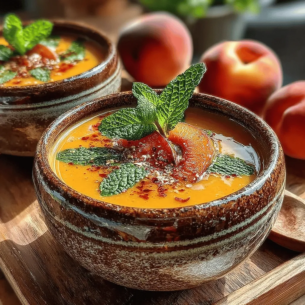 Achieving the perfect balance of flavors in your creamy peach soup is essential for elevating the dish. Start by tasting the soup after blending the ingredients. At this stage, you can adjust the sweetness, acidity, and spice level to suit your palate. Here are some tips for fine-tuning the flavors: