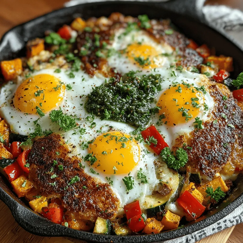 This dish stands out not only for its flavor but also for its wholesome ingredients. The combination of sweet potatoes and zucchini creates a beautiful medley of colors and nutrients that is as pleasing to the eye as it is to the taste buds. The hash is not only filling but also packed with essential vitamins and minerals, making it an ideal option for anyone seeking a balanced meal.