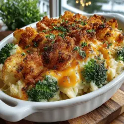 Casseroles have long been a staple of home cooking, cherished for their versatility, ease of preparation, and comforting nature. These one-dish wonders bring together an assortment of ingredients to create a satisfying meal that can feed a family or serve as a delightful dish for gatherings. Among the myriad of casserole recipes, Cheesy Broccoli Rice Casserole stands out as a nutritious and delicious option that combines the health benefits of broccoli with the creamy goodness of cheese. This dish not only appeals to adults but also wins over children, making it a family-friendly favorite.