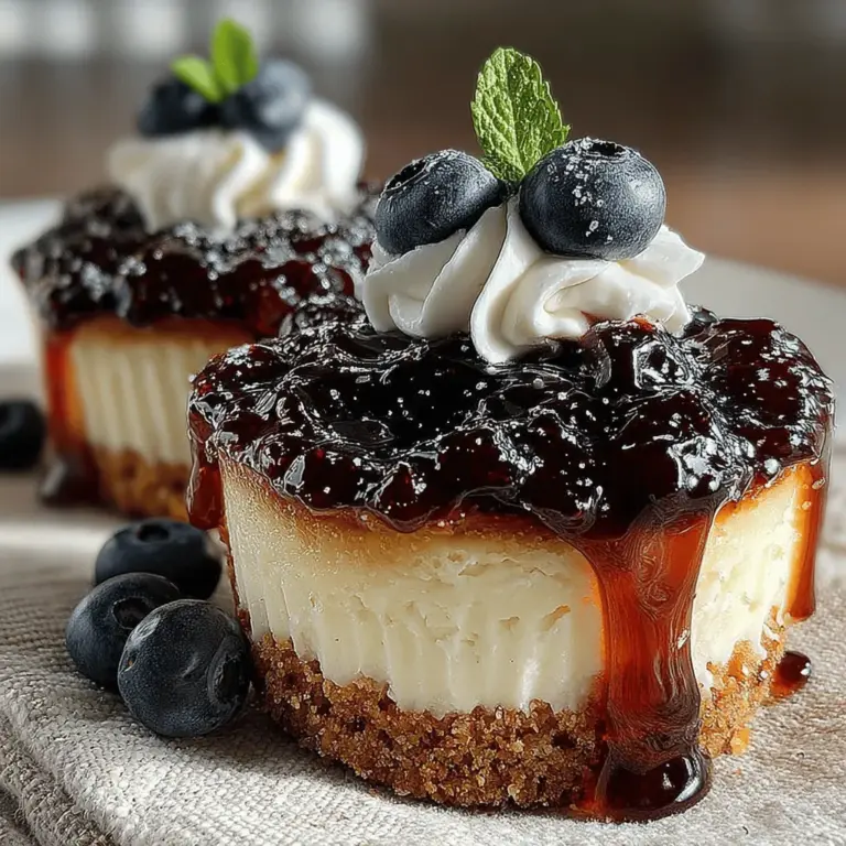 Indulging in a sweet treat doesn't have to be a complicated affair, and the Heavenly No-Bake Blueberry Cheesecake Cups are a perfect testament to that. This delightful dessert is not only easy to prepare but also visually stunning and packed with flavor. With a buttery graham cracker crust, a smooth and creamy cheesecake filling, and a fresh blueberry topping, these cups are a wonderful way to satisfy your sweet tooth without the hassle of baking. In this article, we will explore the ingredients, preparation steps, and some insights into the delightful experience of making and enjoying these cheesecake cups.