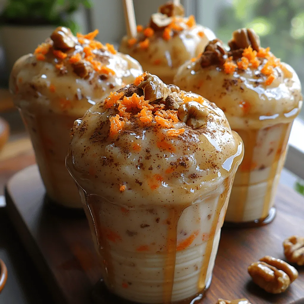 In a world teeming with unhealthy snacks, finding a treat that is both delicious and nutritious can often feel like a challenge. Enter the Frozen Carrot Cake Yogurt Muffin Pops—a culinary delight that marries the wholesome goodness of carrots with the creamy texture of Greek yogurt, all while delivering the comforting flavors of carrot cake in a refreshing, frozen form. These delightful pops are not only perfect for hot summer days but also make for a nutritious snack option that can be enjoyed by both kids and adults alike.