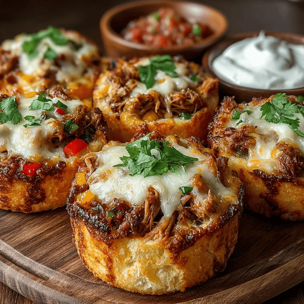 In recent years, fusion cuisine has taken the culinary world by storm, captivating the palates of food enthusiasts everywhere. The blend of different culinary traditions not only adds excitement to our meal options but also allows for creativity in the kitchen. One delightful example of this trend is the Mini Chicken Fajita Pizza Bites, a recipe that perfectly marries the bold, vibrant flavors of Mexican cuisine with the comforting, familiar essence of Italian pizza. These bite-sized snacks are not just a culinary adventure; they are an ideal solution for gatherings, game days, or even casual family meals.
