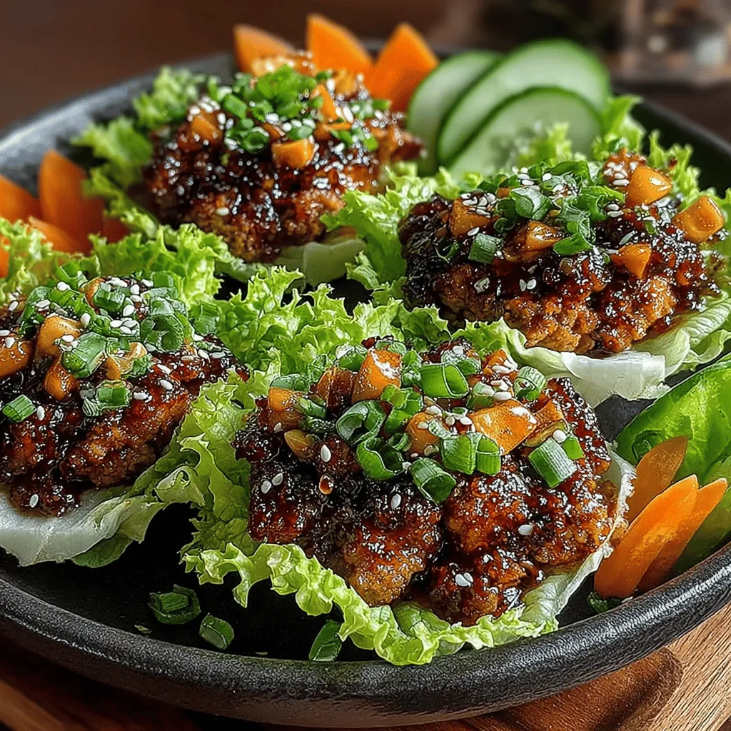 When preparing your savory mini teriyaki chicken lettuce wraps, breaking apart the chicken while it cooks is crucial for achieving a tender and flavorful dish. This technique ensures that each piece of chicken is evenly cooked and allows for better absorption of the teriyaki sauce. As the chicken cooks, use a wooden spoon or spatula to shred it into smaller pieces. This not only enhances texture but also increases the surface area that interacts with the sauce, resulting in a richer flavor profile.
