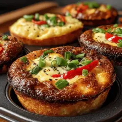 If you're searching for a delicious and nutritious breakfast option that tantalizes your taste buds and fuels your morning, look no further than Hatch Chili Baked Egg Muffins. This delightful fusion of flavors combines the richness of eggs with the vibrant taste of roasted Hatch chilis, resulting in a dish that's not only satisfying but also packed with essential nutrients. Perfect for busy mornings or as part of your meal prep routine, these muffins are incredibly easy to prepare, making them a go-to choice for anyone looking to start their day on a delicious note.