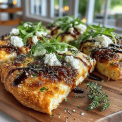 In the world of culinary delights, few combinations excite the palate quite like the marriage of sweet and savory flavors. The Sweet & Savory Fig Jam Pizza is a perfect embodiment of that harmony, uniting the rich sweetness of fig jam with the creamy tang of goat cheese and the fresh bite of arugula. This innovative take on traditional pizza offers a delightful explosion of flavors and textures that is sure to impress anyone you serve it to. Whether you are preparing for a casual family dinner, hosting a gathering of friends, or simply indulging in a creative culinary project, this pizza recipe stands out as an extraordinary choice.